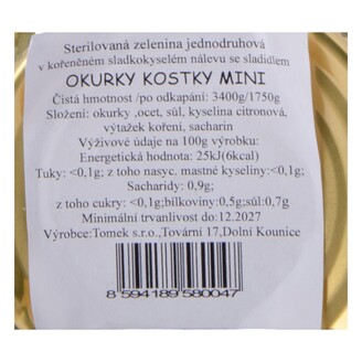 Okurky kostky 4/1S