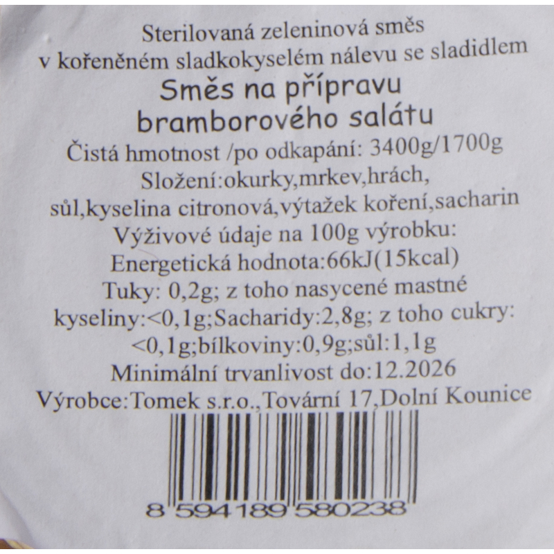 Směs do bram. salátu 4/1S