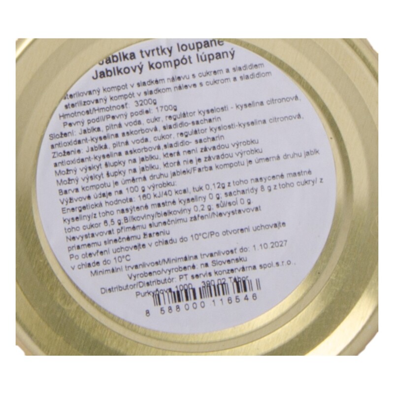 Jablka loup. čtvrcená 4/1S (3200g)