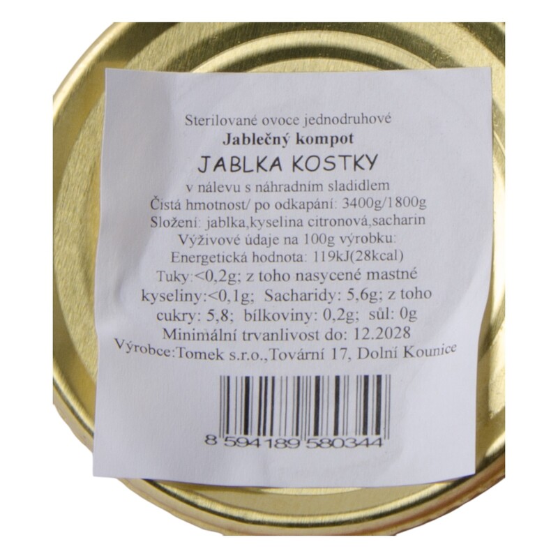 Jablka kostky 4/1S