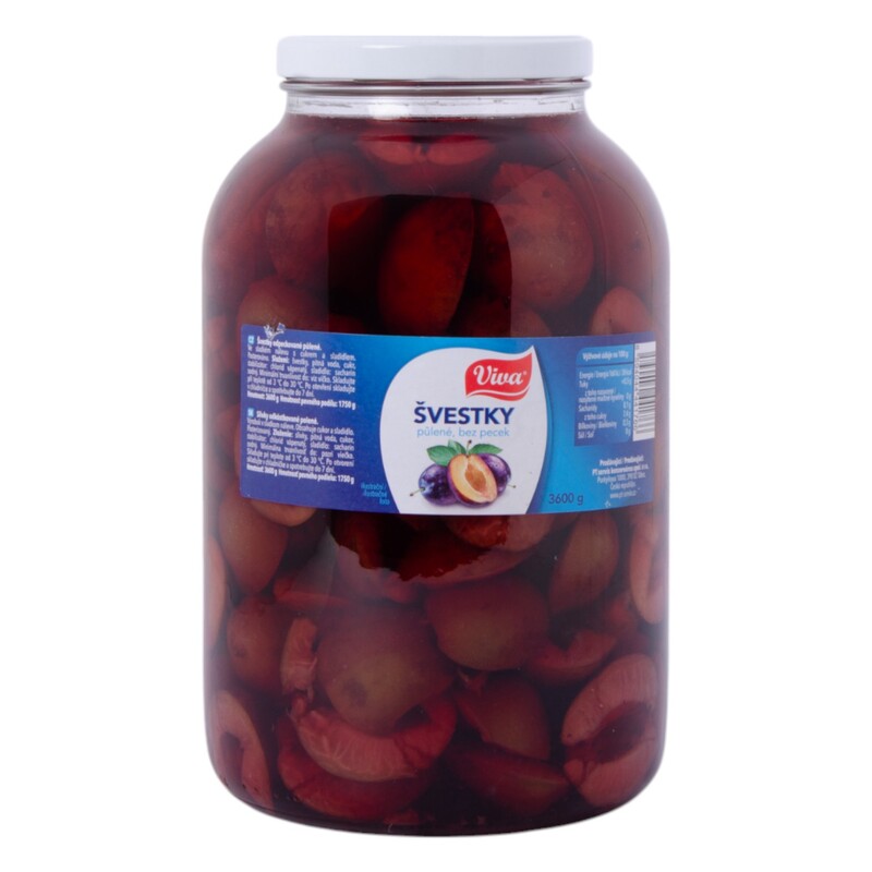Švestky půlené 4/1S   3600g