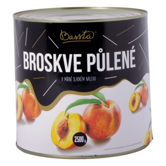 Broskve loupané půl. 3/1P 2500g /6x