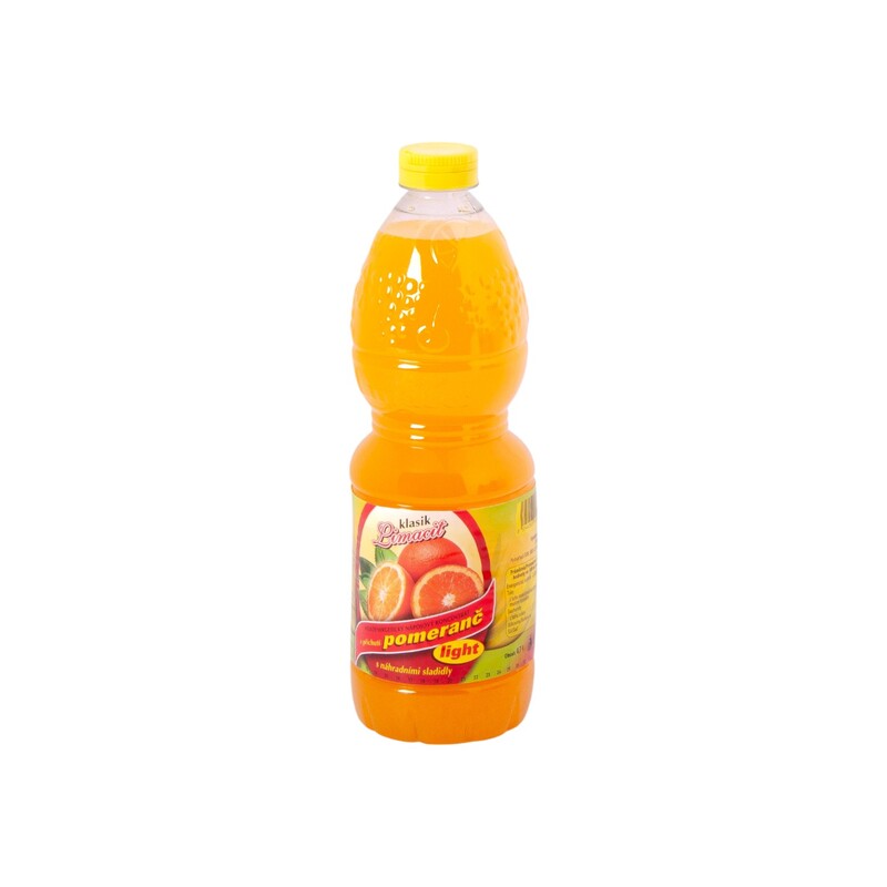 Sirup pomeranč light s náhradními sladidly 0,7l/8x
