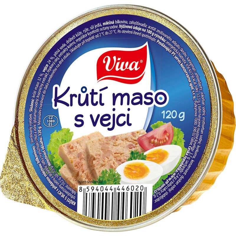 KRŮTÍ MASO S VEJCI AL120/16x