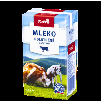 Trvanlivé mléko polotučné 1l /12x