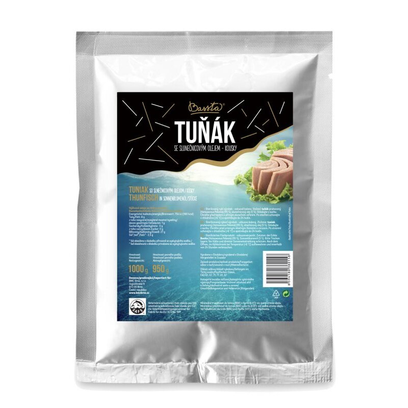 Tuňák v ol. kousky vakuovaný 1kg /16x