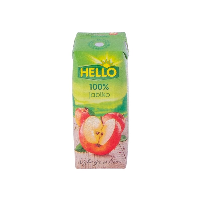 Hello džus jablko 100% 250ml /18x