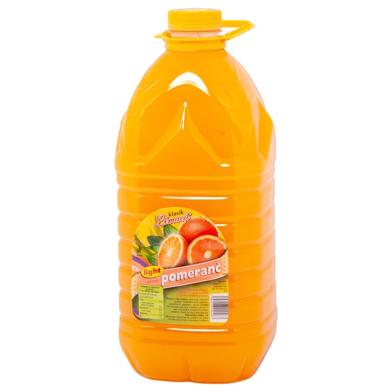 Sirup LIGHT pomeranč s náhradními sladidly 5l
