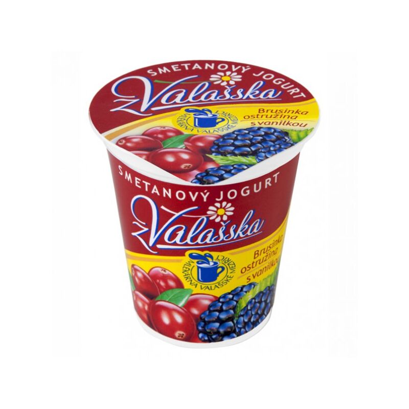 JOGURT smetanový ostružina, brusinka s vanilkou 150g [10x]