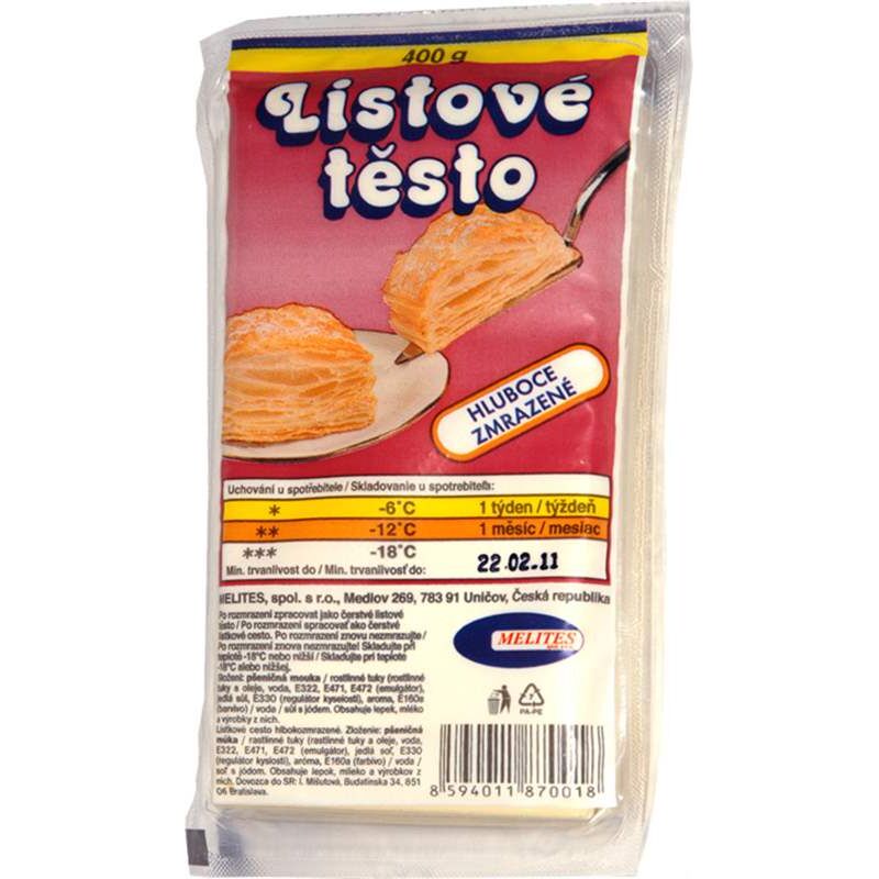 MRAŽ. listové těsto 400g /24x
