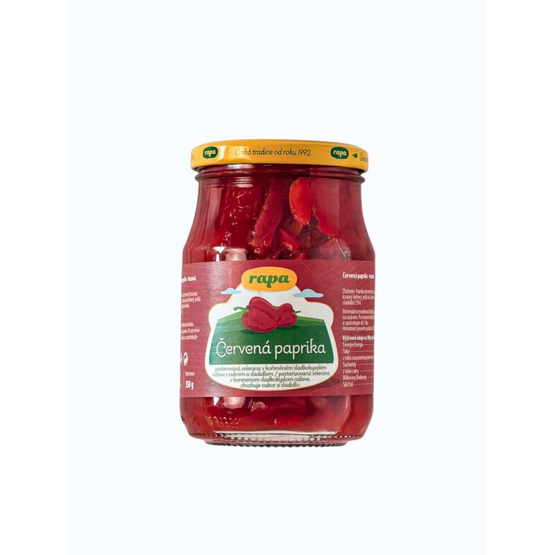 Paprika červ. řezy sklo 340g /10x