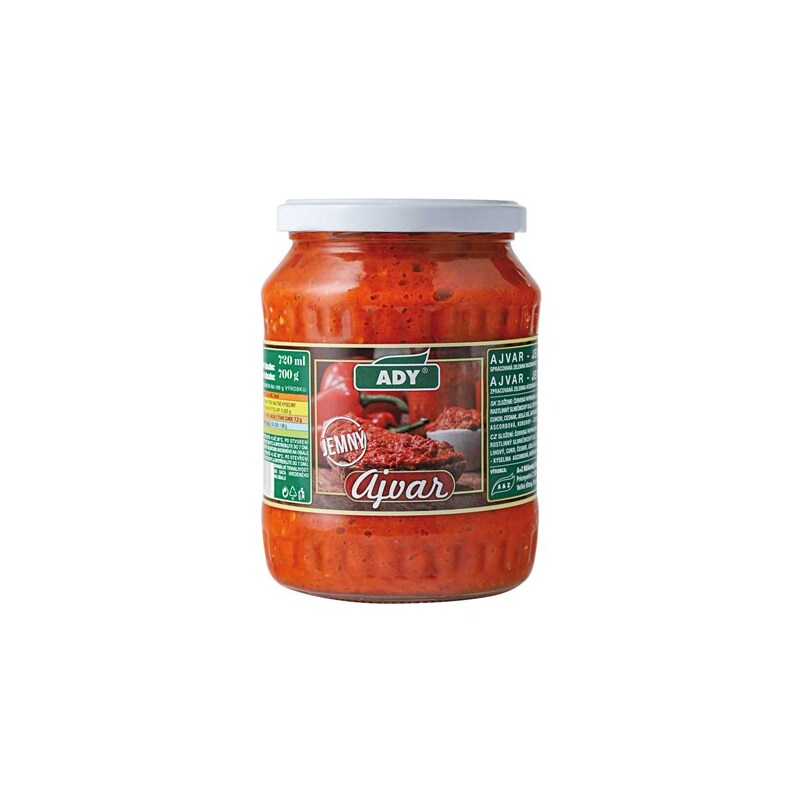 Ajvar - paprik. pasta jemná  TO720 /8x