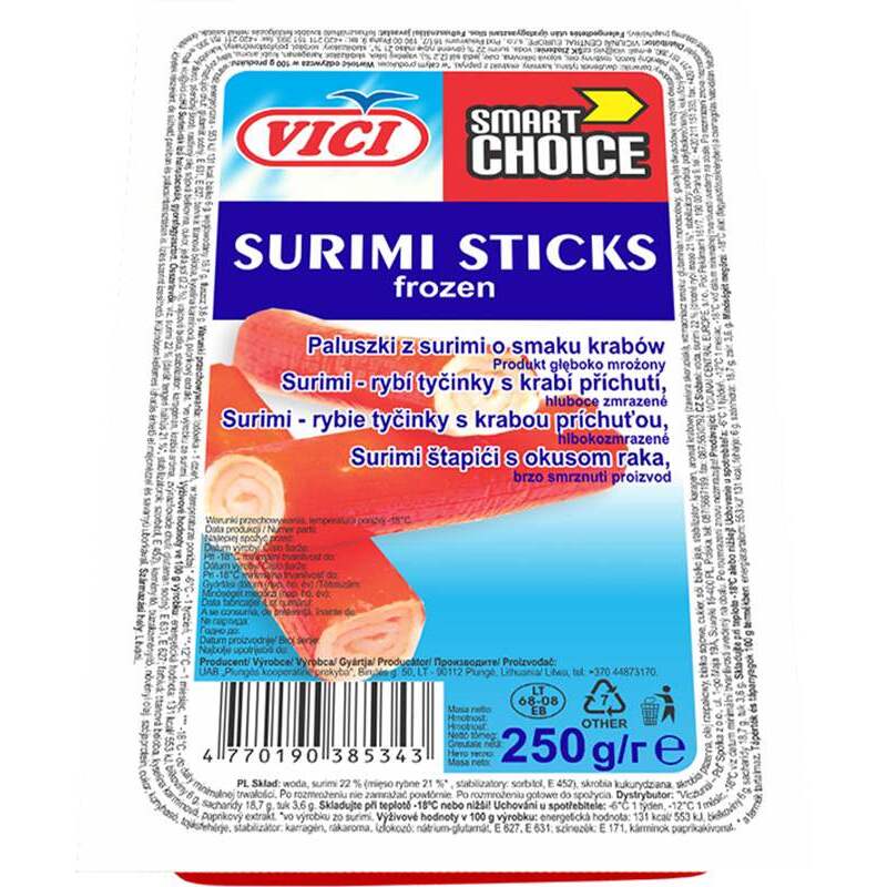 MRAŽ. krabí tyčinky surimi 250g