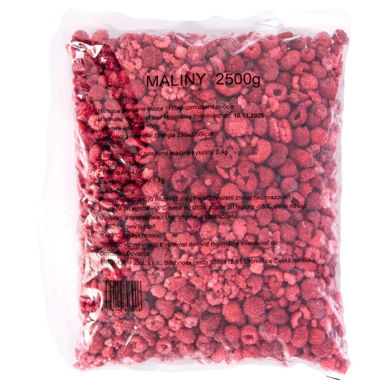 MRAŽ. maliny 2,5kg