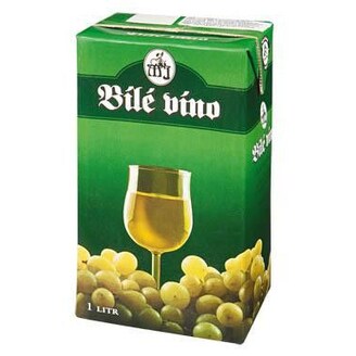 Víno bílé krabicové 1l