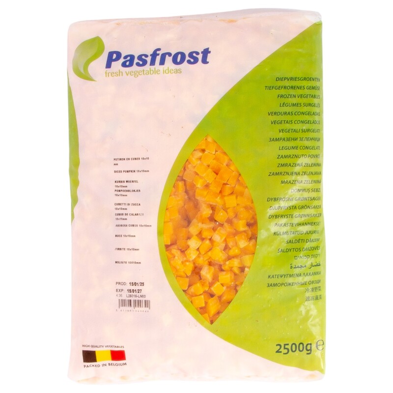 MRAŽ. Pasfrost dýně kostky 10x10 2,5kg /4x