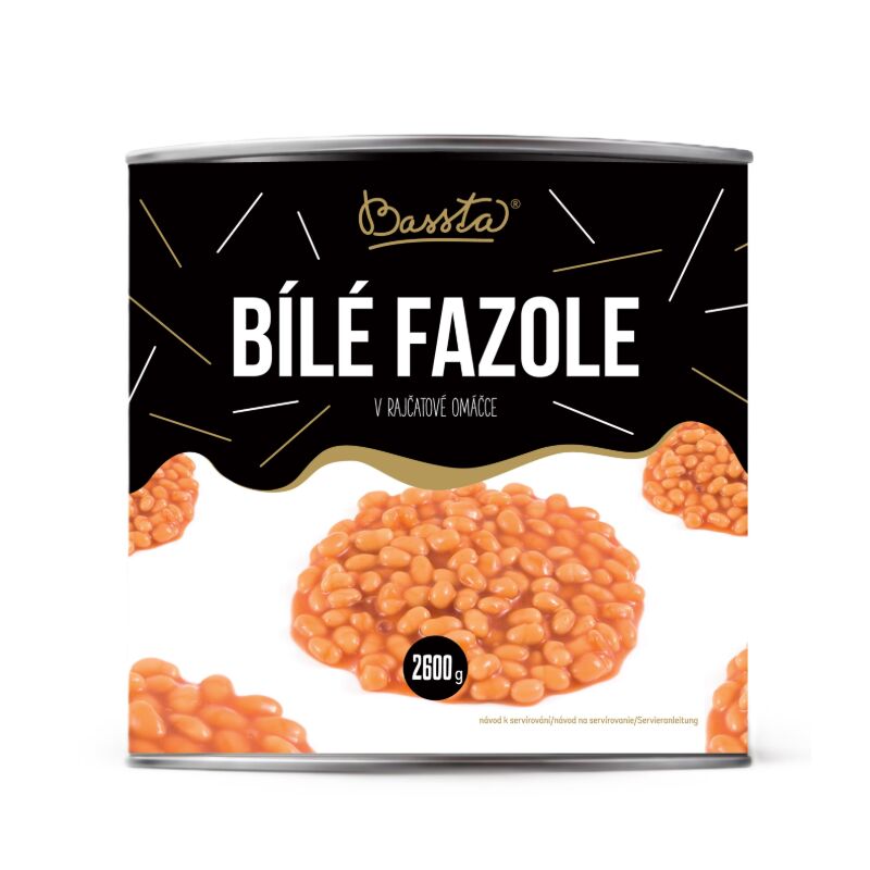 Fazole bílá v tomatě 3/1P /6x