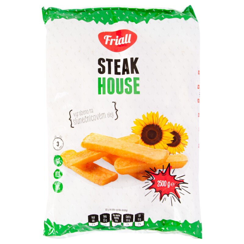 MRAŽ. FRIALL Hranolky steakové 2,5kg /4x