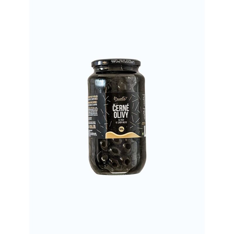 Olivy černé celé BP 900g /6x