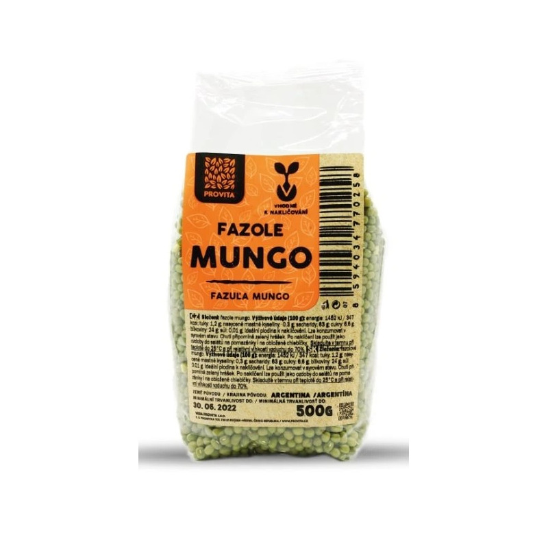 FAZOLE MUNGO(zelená soya) 500g