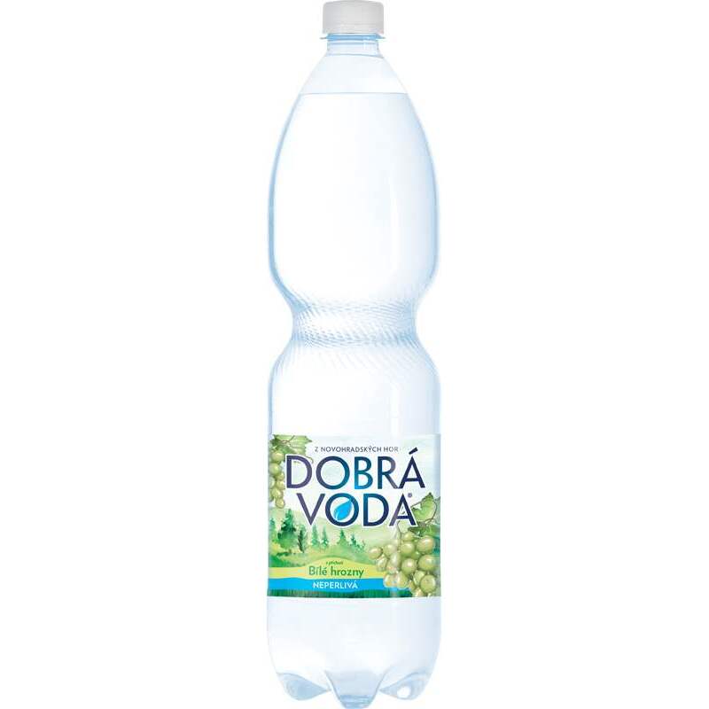 DOBRÁ VODA neperlivá slazená 1,5l - různé příchutě