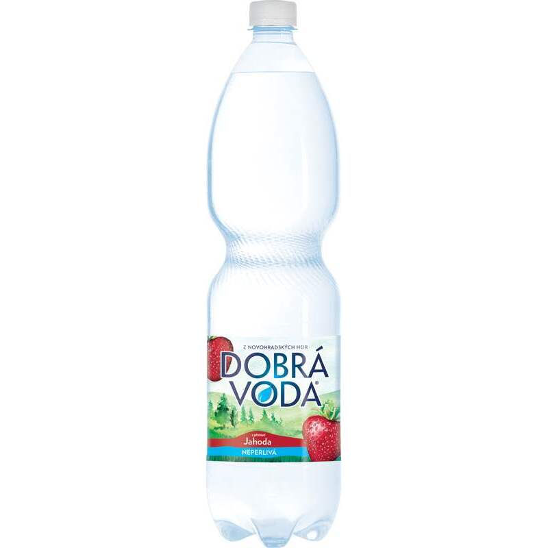 DOBRÁ VODA neperlivá slazená 1,5l - různé příchutě