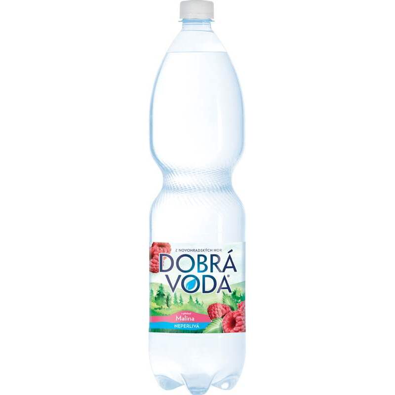 DOBRÁ VODA neperlivá slazená 1,5l - různé příchutě