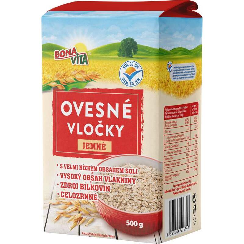 Ovesné vločky jemné 0,5kg