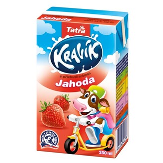 MLÉČNÝ nápoj Kravík jahoda 250ml [6x]