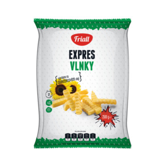 MRAŽ. FRIALL hranolky vlnky Express 2,5kg /4x