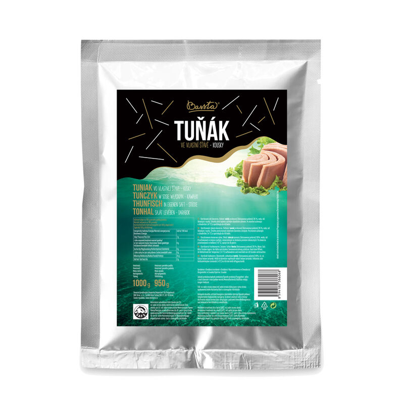 Tuňák vak. kousky ve vlastní šťávě 1kg
