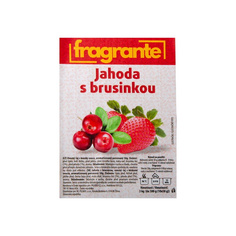 Fragrante čaj ovocný brusinka + jahoda 0,5kg /6x