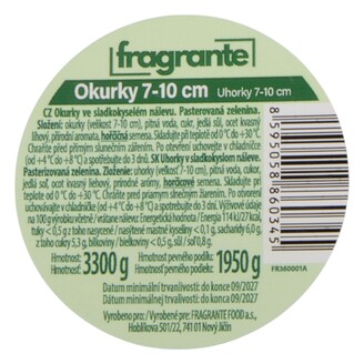 Fragrante Okurky 7-10 4/1S