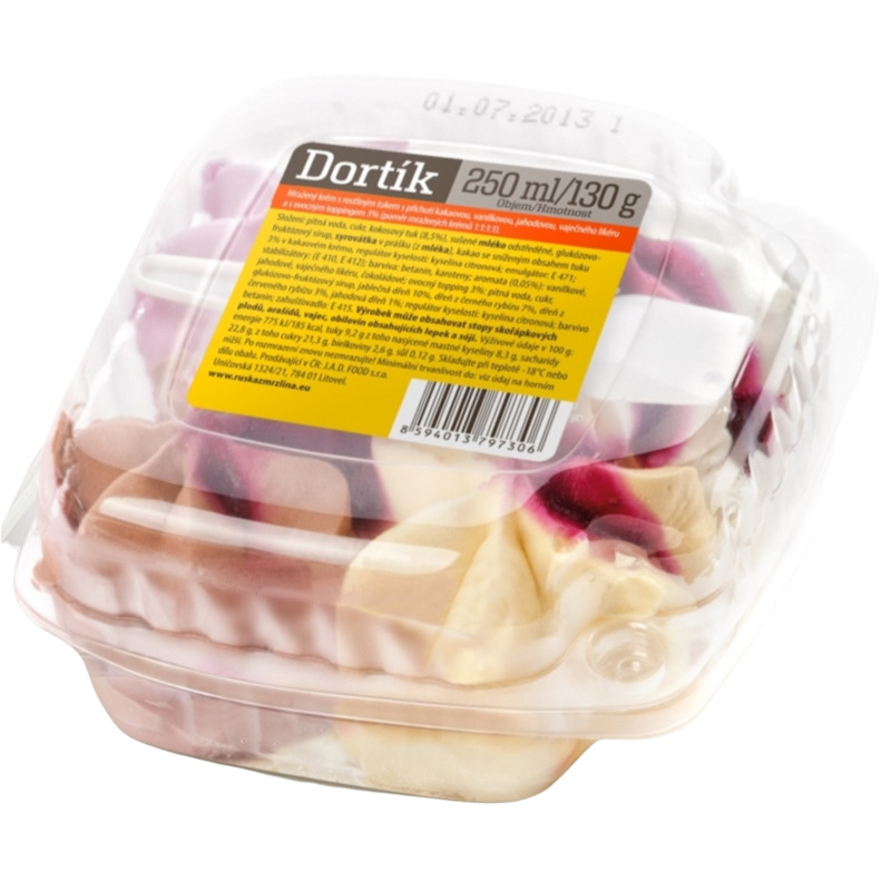 Zmrzlina Dortík mražený krém 250ml/30x