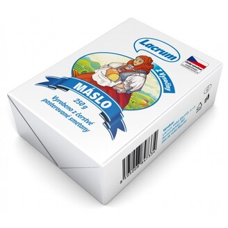 Máslo čerstvé Lacrum CZ 250g /40x