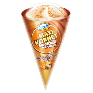 Nanuk Maxi KORNET van.+karemel+čoko. 240ml/20x