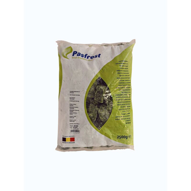 MRAŽ. PF špenát listový porce (50g) 2,5kg /4x