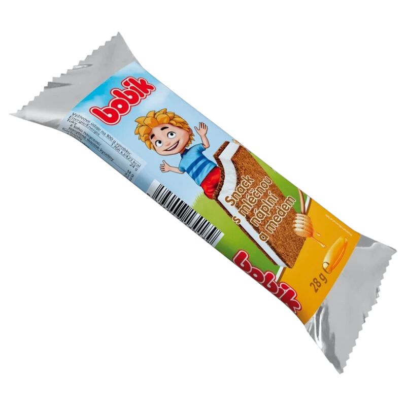 Bobík snack s mléčnou náplní 30g
