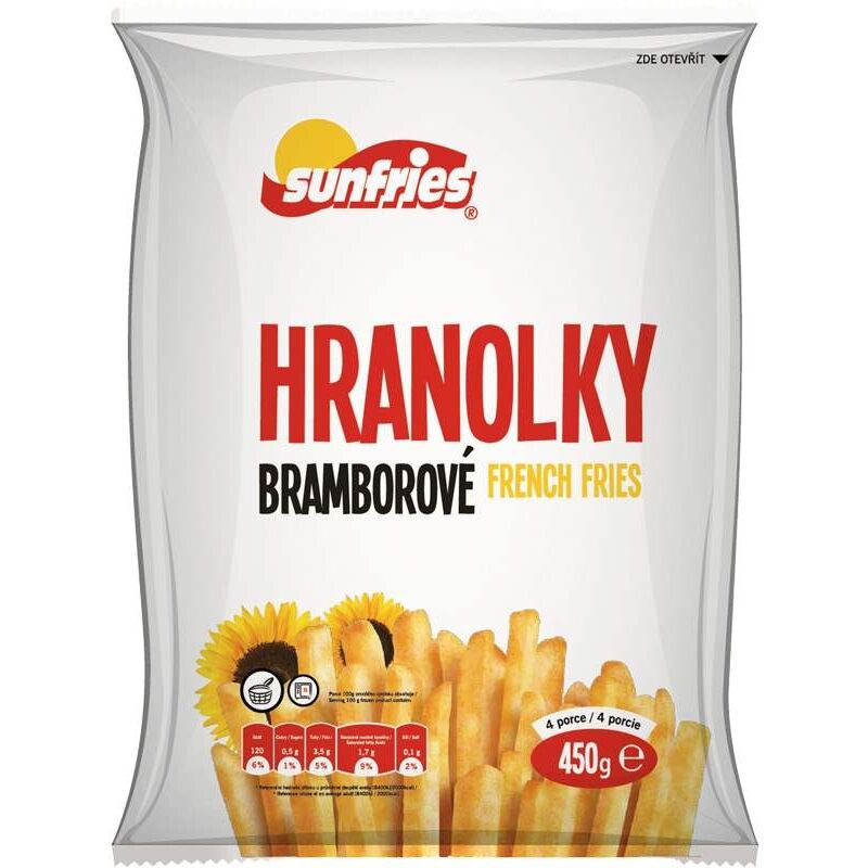 MRAŽ. Sunfries hranolky 9x9 450g /24x