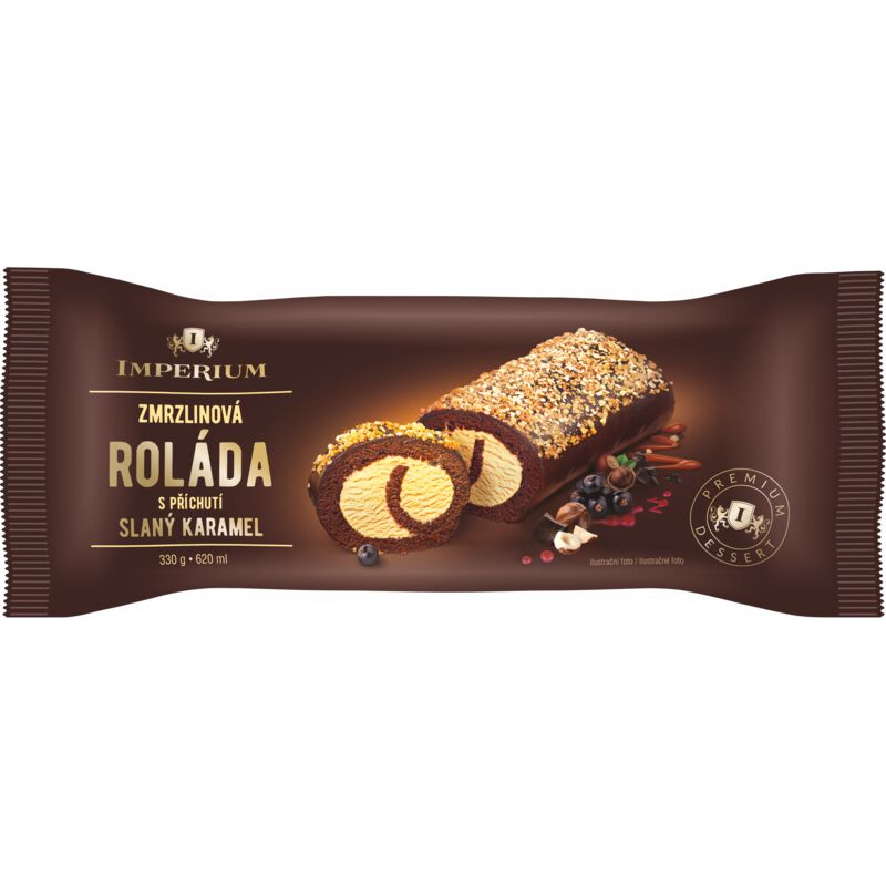Zmrzlina Imperium roláda slaný karamel 330g /10x
