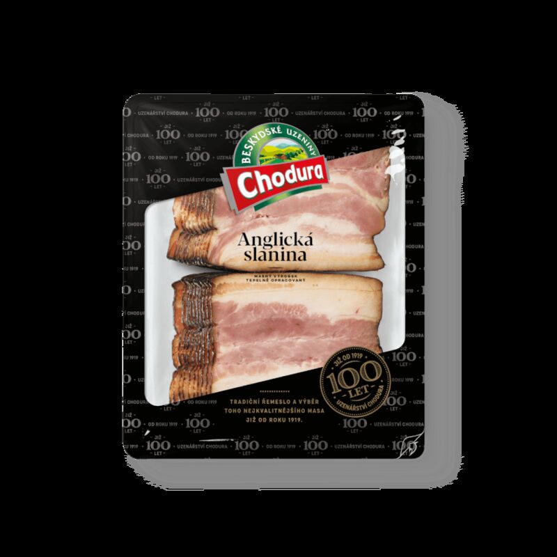 Anglická slanina krájená Chodura 250g