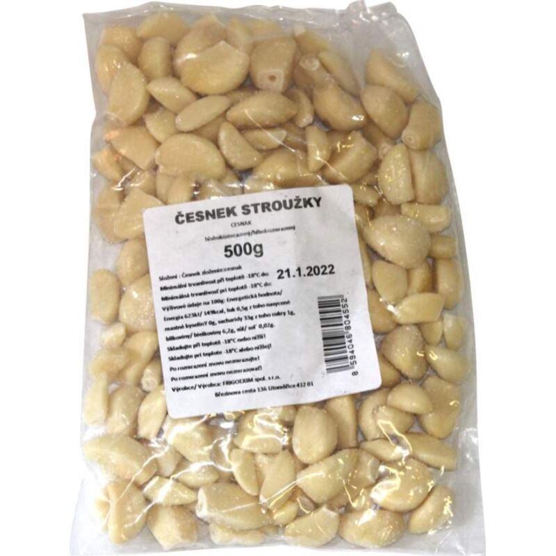 MRAŽ. česnek loupaný stroužky 0,5kg /20x