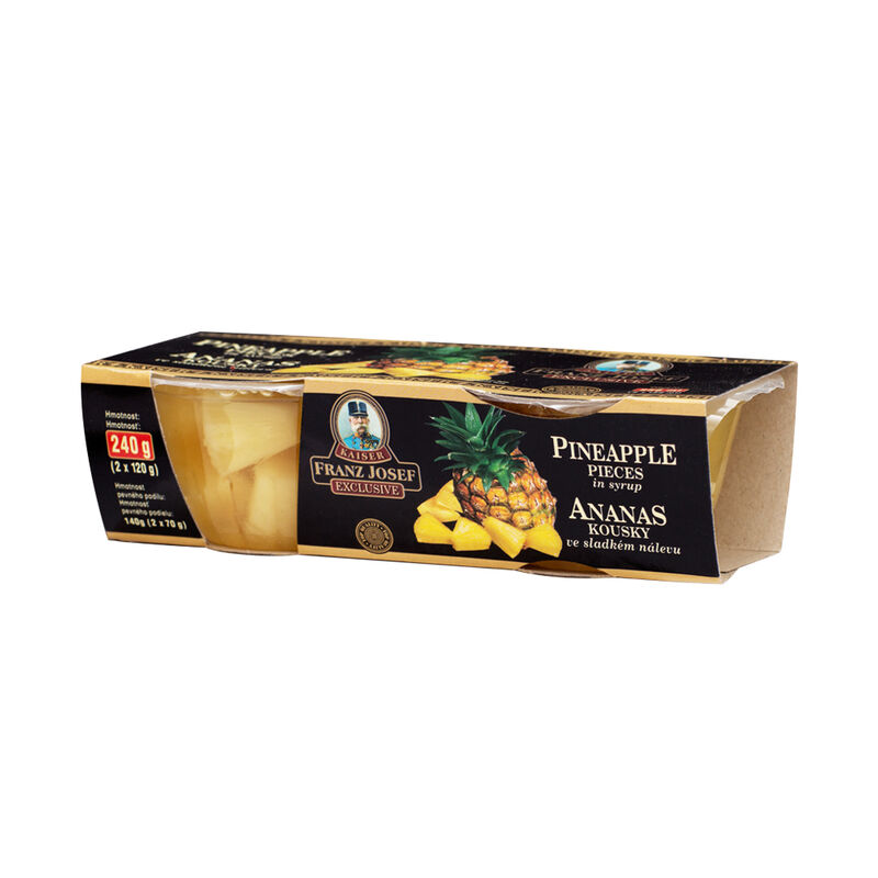 Ananas kostky 2x120g
