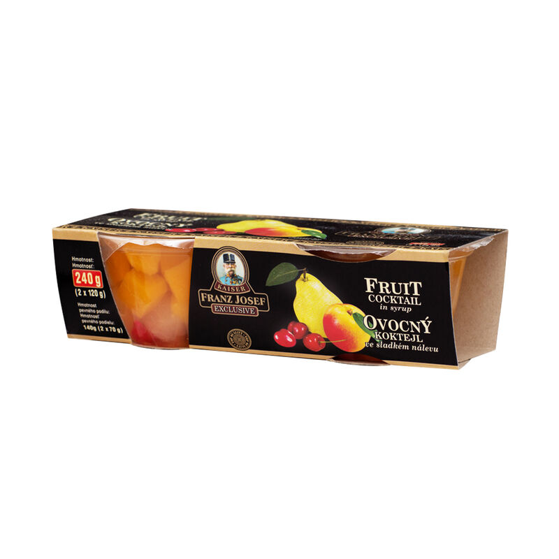 Ovocný koktejl v kelímku 2x120g