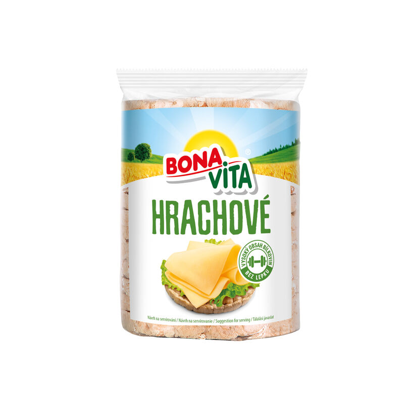 Celozrnné hrachové chlebíčky s mořskou solí 100g