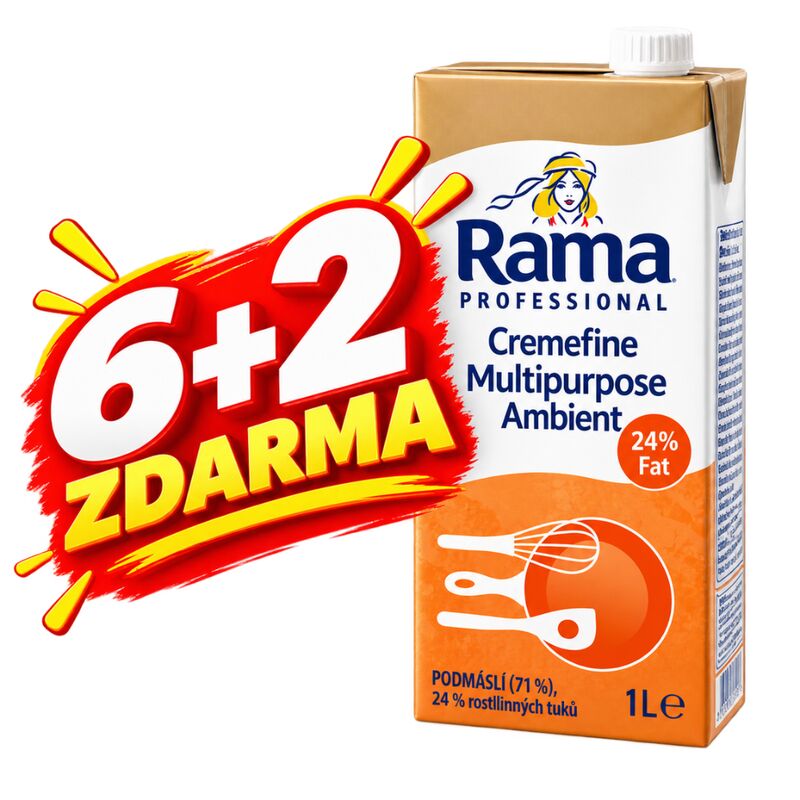 Rama rostlinný krém na vaření Cremefine 24% 1l 6+2